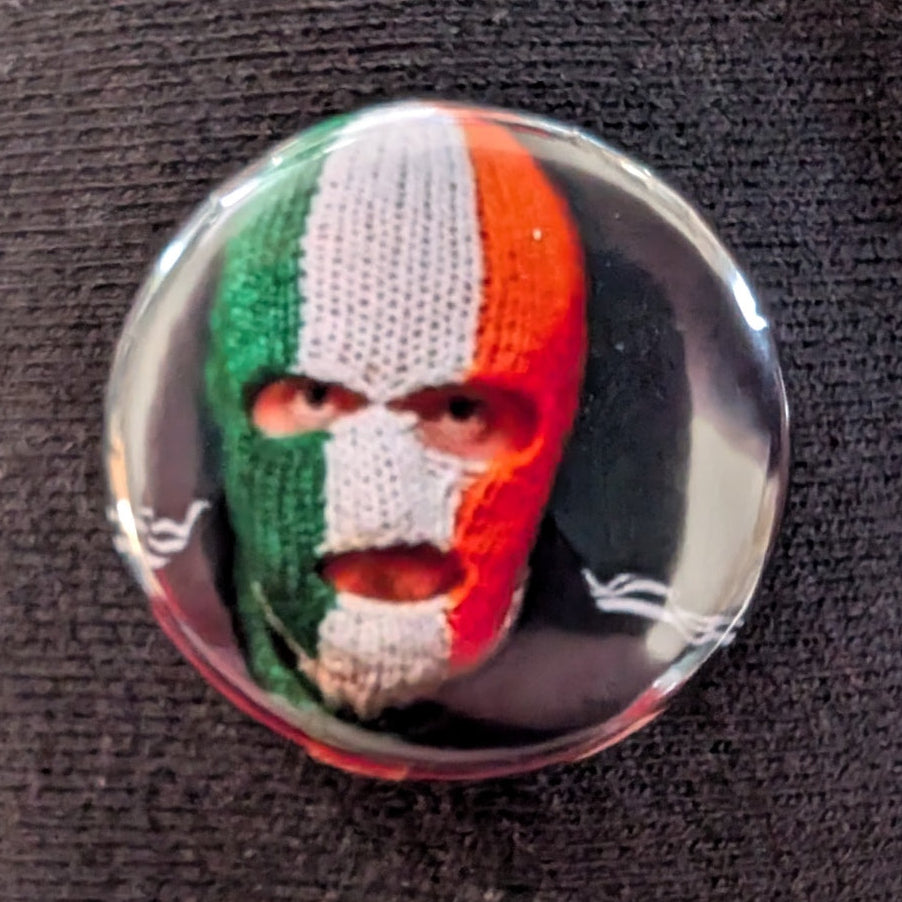 Irish Republican Balaclava Pinback Button 1.25"