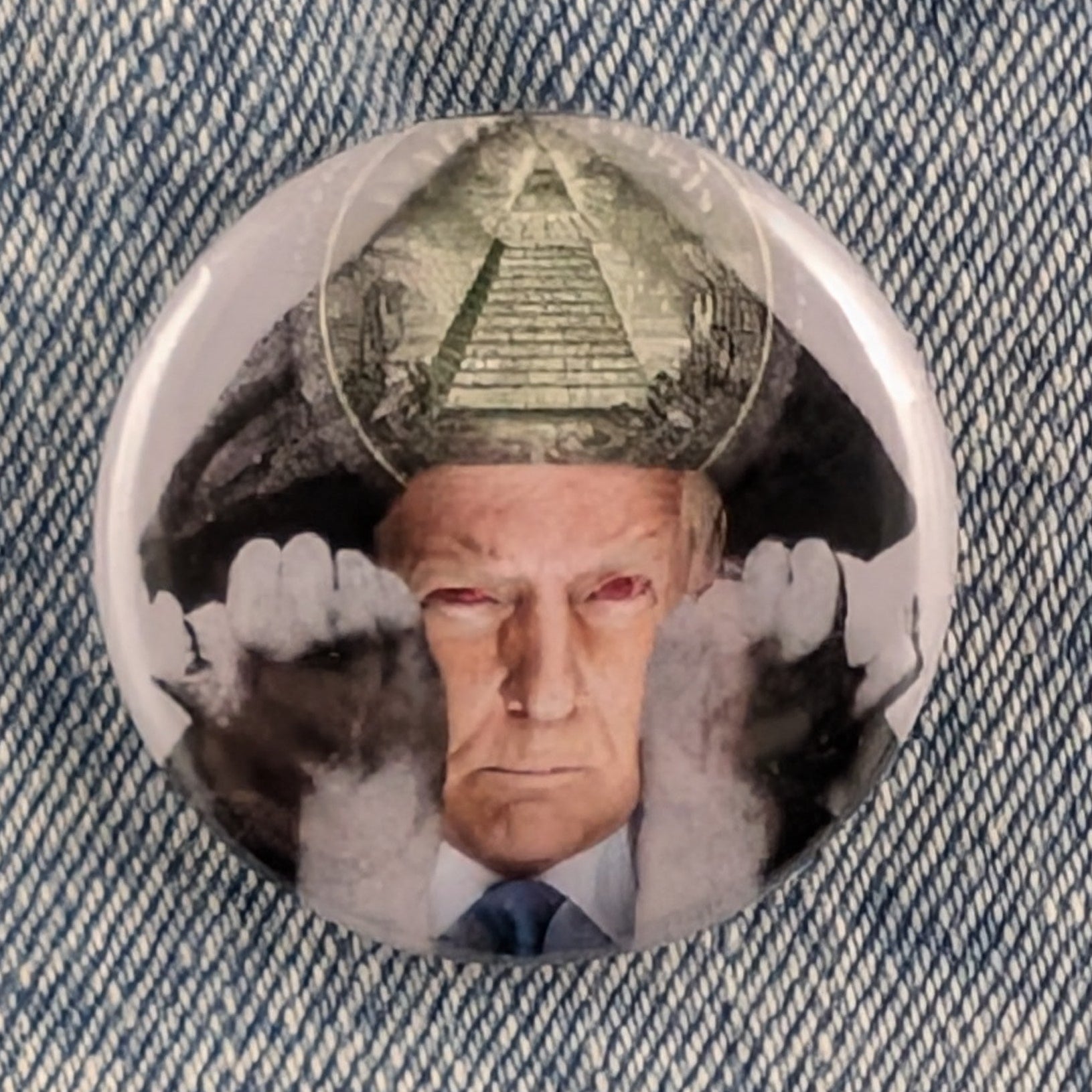 'Do As I Say Shall Be The Whole of The Law' Trump/Crowley 1.25" Pinback Button